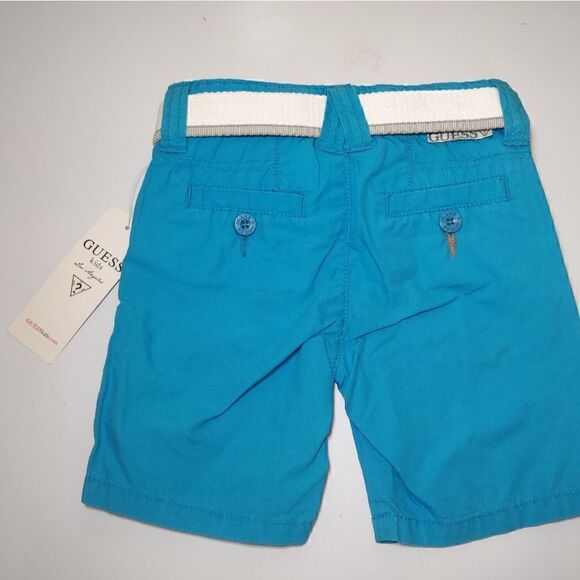 Guess Baby Shorts with Belt Blue 24M - Picture 3 of 3